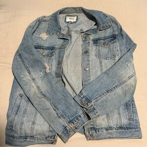 Forever 21 Washed Blue Denim Jacket